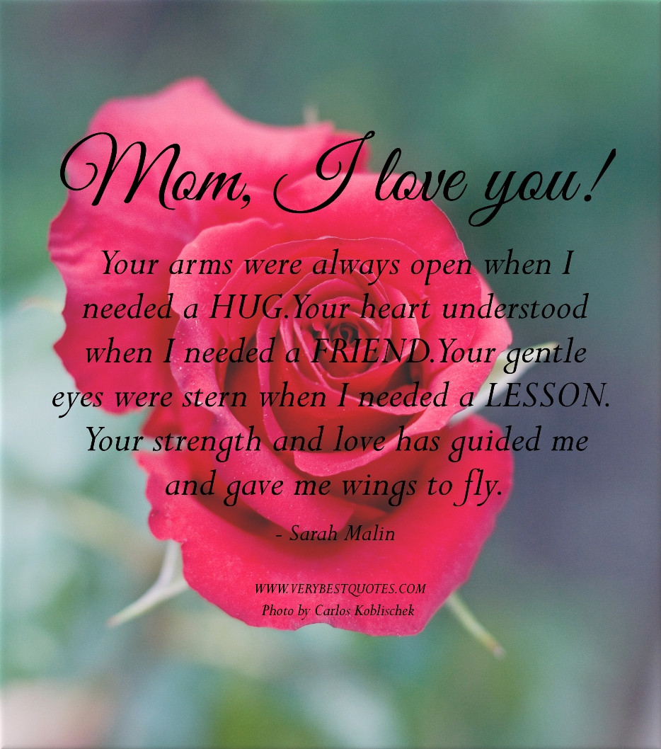 Mothers Day Love Quote
 I Love You Mom Quotes From Daughter QuotesGram