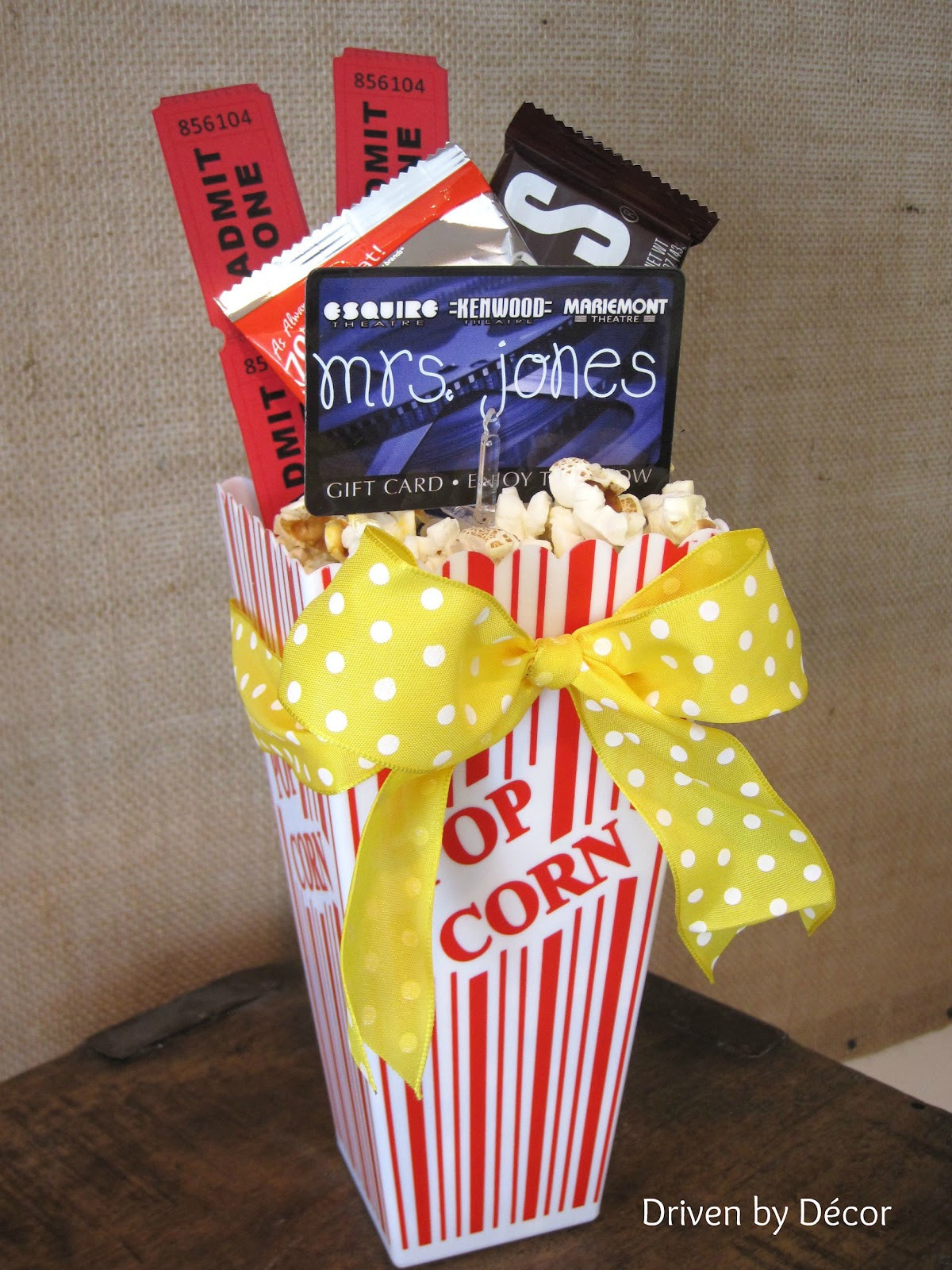 Movie Theater Gift Basket Ideas
 Teacher & Graduation Gifts Simple Ways to Dress up a Gift