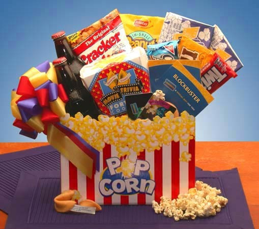 Movie Theater Gift Basket Ideas
 Popcorn Movie Box and Red Box Gift Card