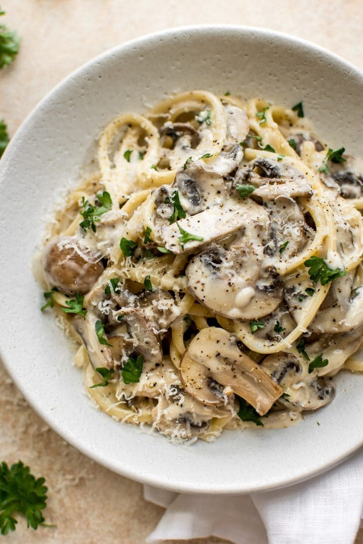 Mushroom Spaghetti Sauce Recipe
 Creamy Mushroom Pasta • Salt & Lavender