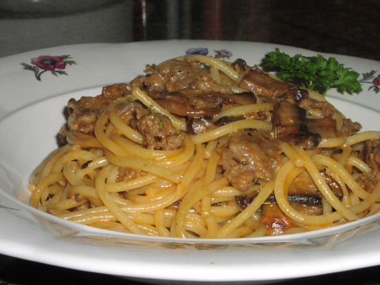 Mushroom Spaghetti Sauce Recipe
 Spaghetti With Sausage Mushroom Sauce Recipe Genius Kitchen