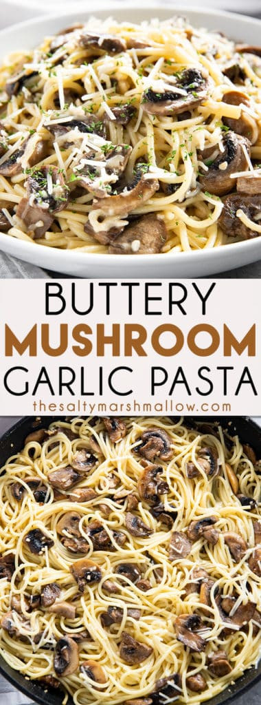 Mushroom Spaghetti Sauce Recipe
 Garlic Butter Mushroom Pasta The Salty Marshmallow