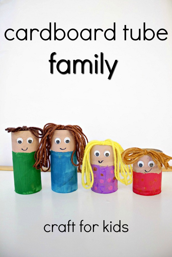My Family Craft Ideas For Preschool
 Cardboard Tube Family Craft Fantastic Fun & Learning