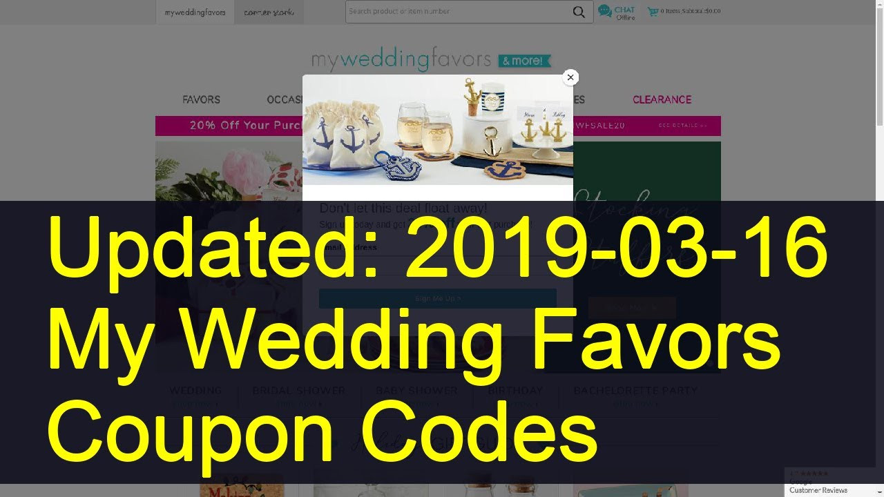 My Wedding Favors Coupon
 My Wedding Favors Coupon Codes 12 Valid Coupons Today Updated 2019 03 16