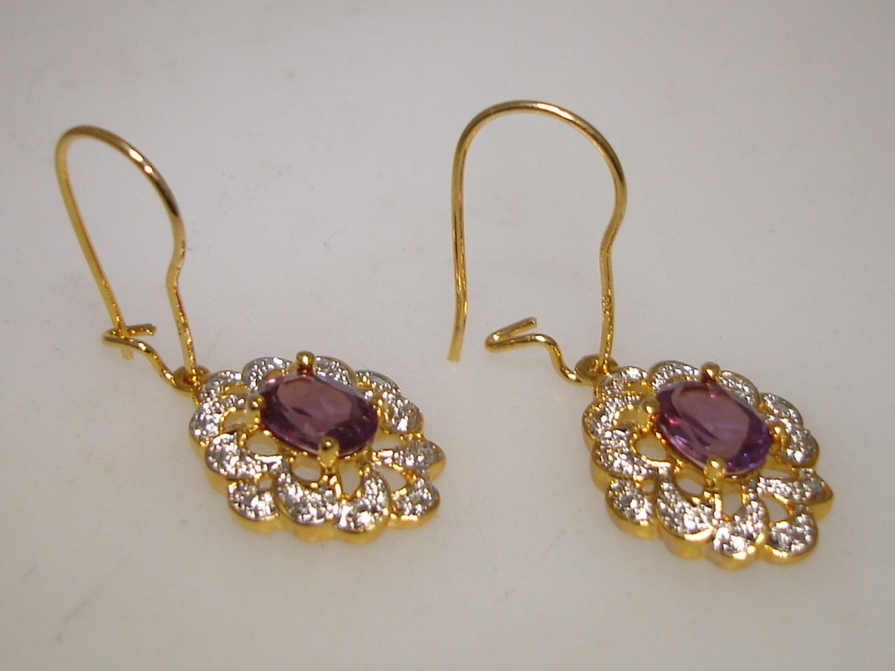 Mystic Fire Topaz Earrings
 BEAUTIFUL STERLING SILVER WITH GOLD WASH MYSTIC FIRE TOPAZ