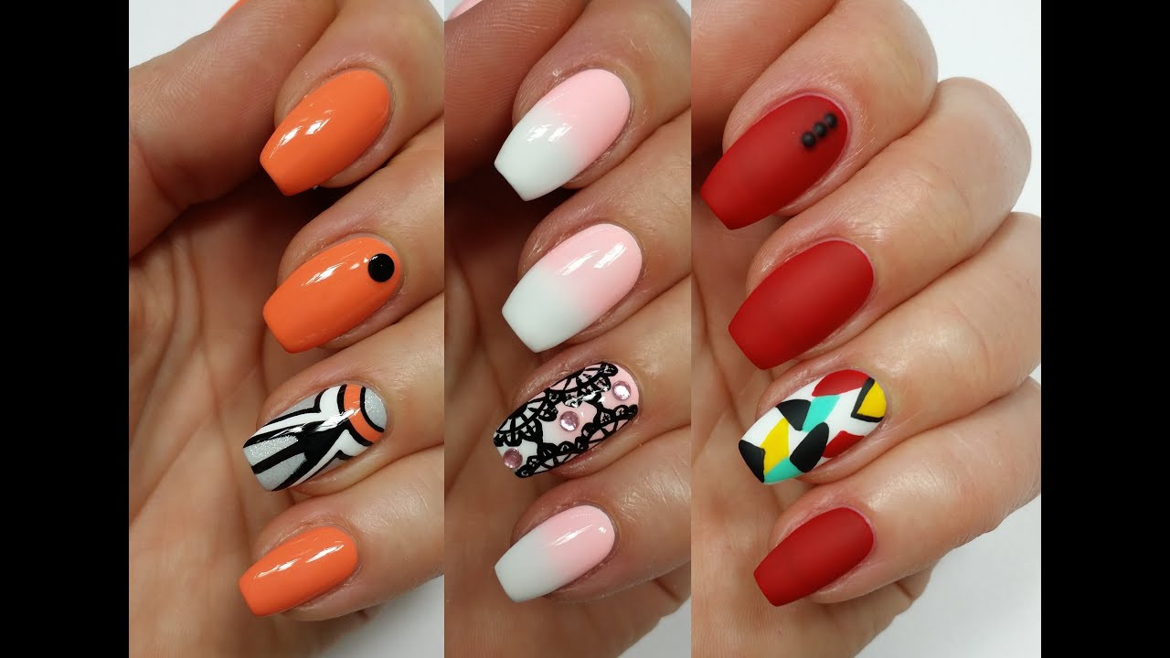 Nail Art Designs Images
 3 Easy Accent Nail Ideas Freehand 1 Khrystynas Nail Art