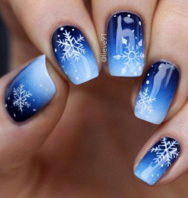 Nail Art For Christmas And New Year
 20 Holiday Nail Art Ideas for new year