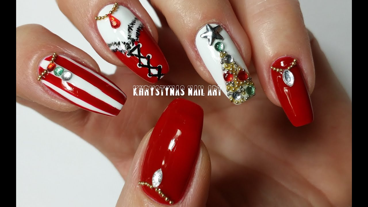 Nail Art For Christmas And New Year
 Christmas New Years Nails Three Nail Art Designs for