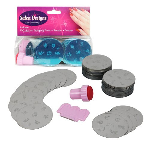 Nail Art Stamping Kit
 Nail Art Stamping Kit 100 Manicure Plate Set with Polish