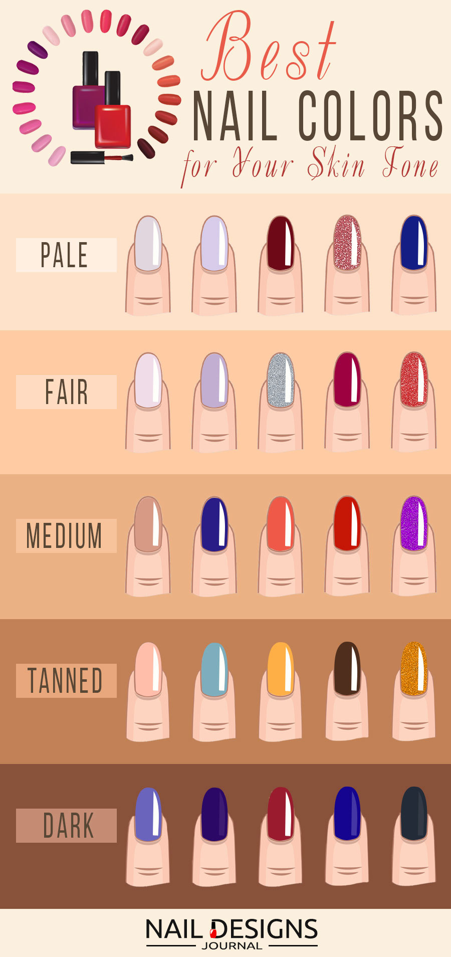 Nail Colors For Medium Skin
 30 Best Nail Colors For Your plexion