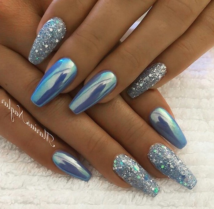 Nail Colors With Glitter
 1001 ideas for nail designs suitable for every nail shape