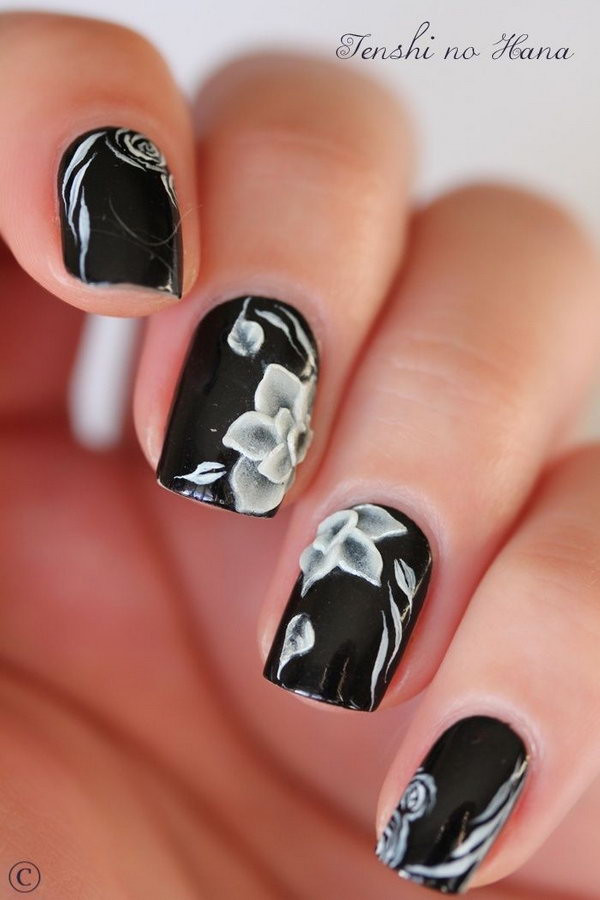 Nail Designs Black And White
 Black and White Nail Art Designs Perfect Match For Any