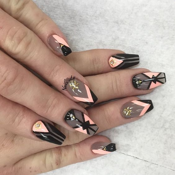 Nail Designs For Coffin
 Coffin Nails Inspiration
