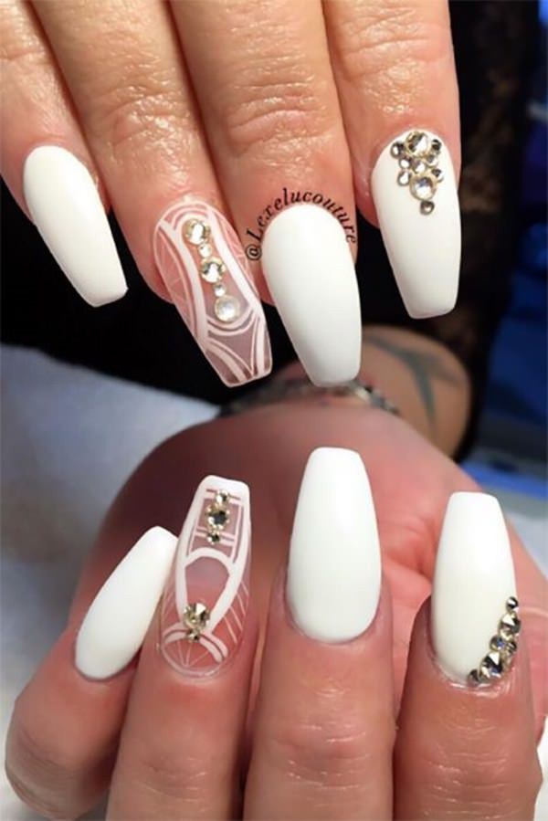 Nail Designs For Coffin
 97 Inspiring Coffin Nail Ideas to Try This Year