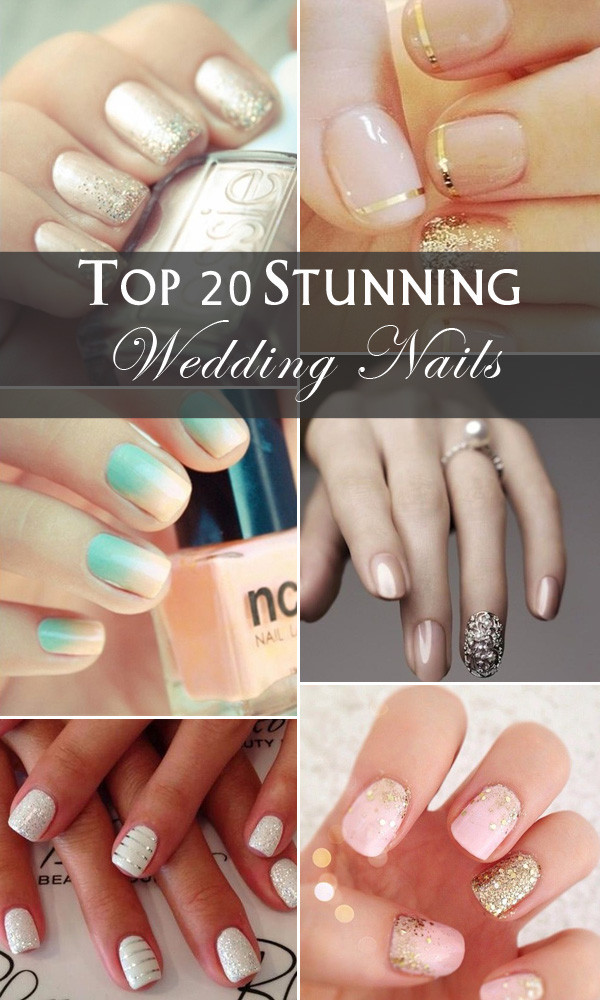 Nail Designs For Wedding Day
 Top 20 Stunning Wedding Nail Ideas