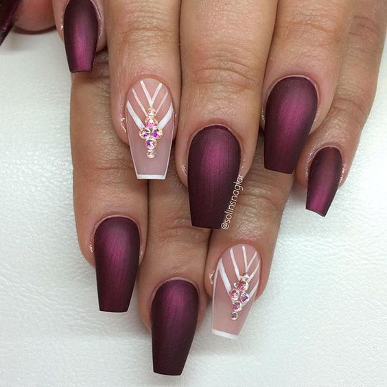 Nail Designs On Coffin Nails
 Coffin Nails Inspiration