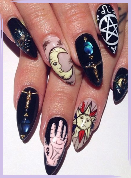 Nail Designs Pics
 Mystical Nail Designs To Channel Your Inner Witch Livingly
