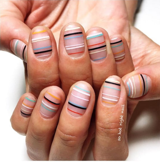 Nail Designs Stripes
 Striped Nail Art Ideas