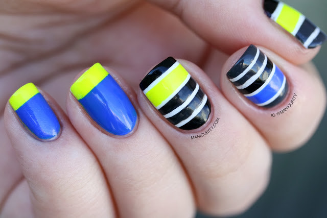 Nail Designs Stripes
 30 Striped Nail Designs and Ideas InspirationSeek