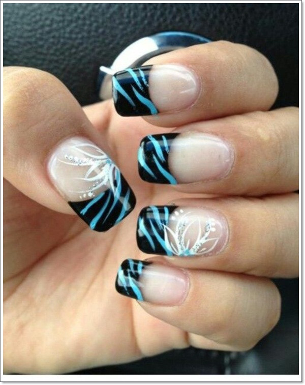 Nail Designs Zebra
 25 Zebra Print Nails Design Ideas