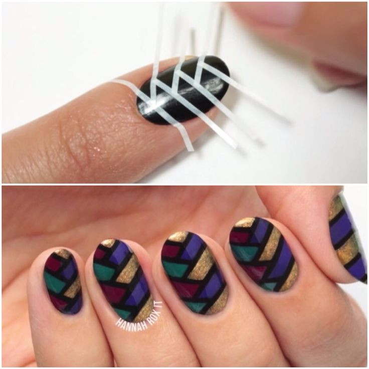 Nail Ideas With Tape
 Fish Striping Tape Nail Art