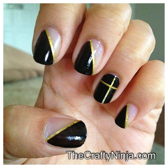 Nail Ideas With Tape
 15 Nail Tape Manicures