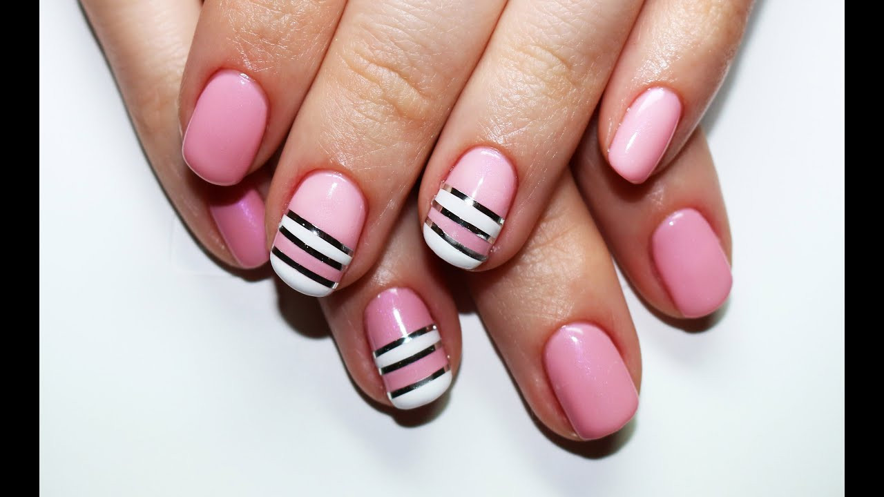 Nail Ideas With Tape
 Striping Tape Nail Art Design