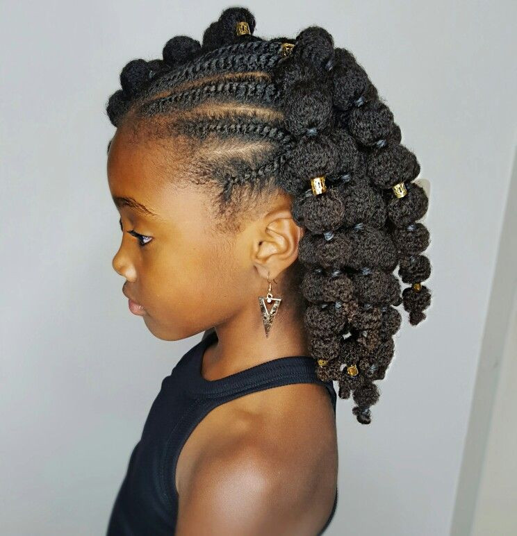 Natural Braided Hairstyles For Black Hair
 Mini puffs Natural hairstyles for kids