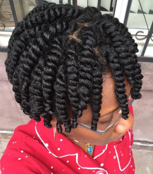 Natural Braided Hairstyles For Short Hair
 50 Easy and Showy Protective Hairstyles for Natural Hair