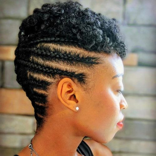 Natural Braided Hairstyles For Short Hair
 19 Hottest Short Natural Haircuts for Black Women with