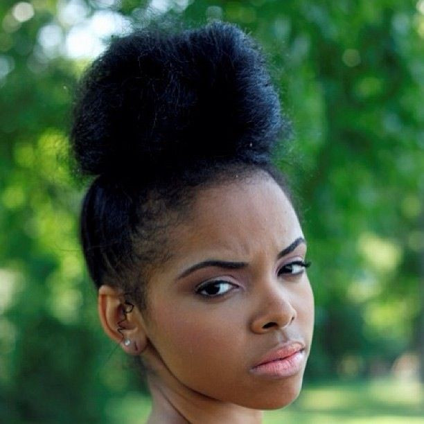 Natural Bun Hairstyles
 193 best images about 05 Natural Hair Updo Bun Style on