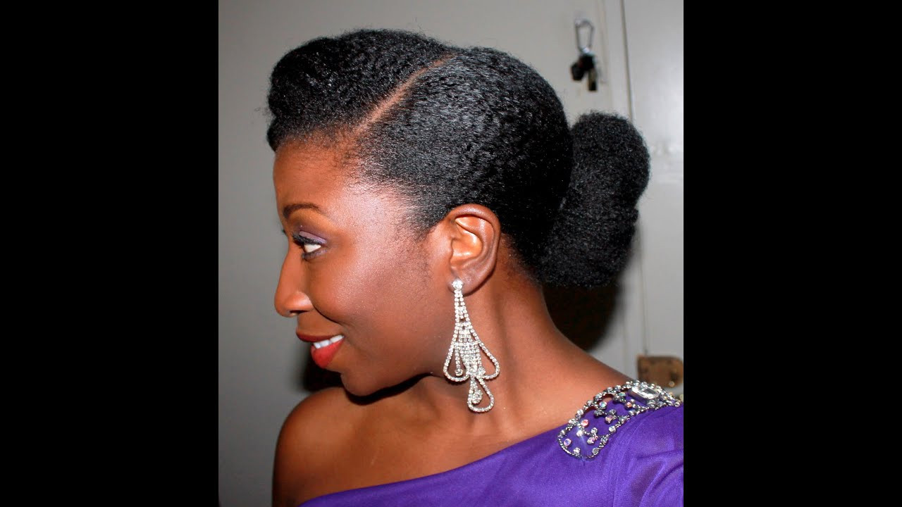 Natural Hairstyle For Black Hair
 47 Elegant Updo on stretched Natural Hair