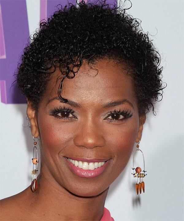 Natural Hairstyles For Black Round Faces
 20 Inspirations of Natural Short Hairstyles For Round Faces