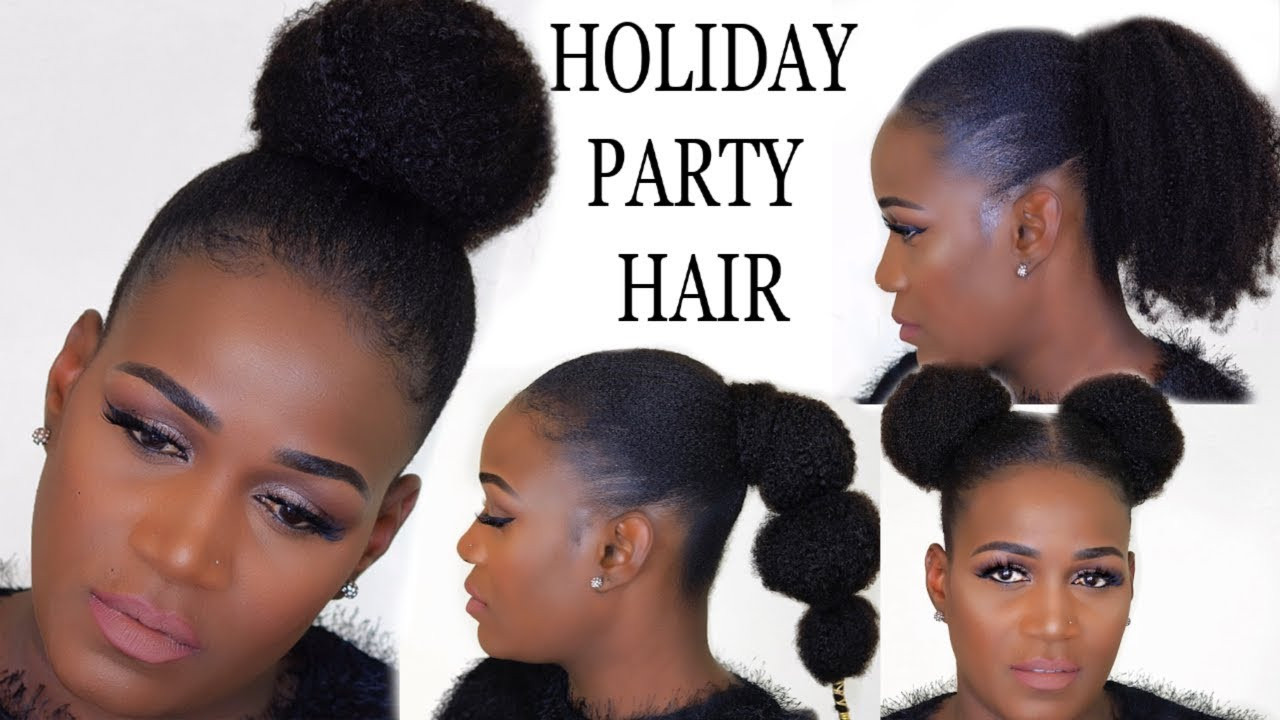 Natural Hairstyles For Party
 HOLIDAY PARTY HAIRSTYLES FOR 4C NATURAL HAIR