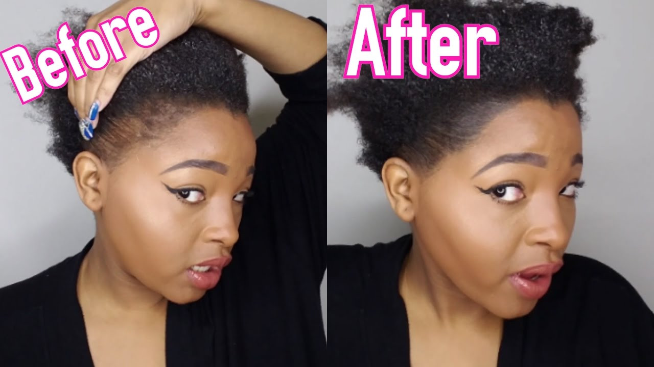 Natural Hairstyles For Thin Edges
 No Edges My Secret To THINNING Edges