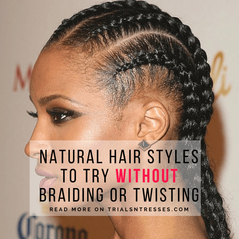Natural Hairstyles With Braids
 Natural Hair Styles To Try Without Braiding Twisting