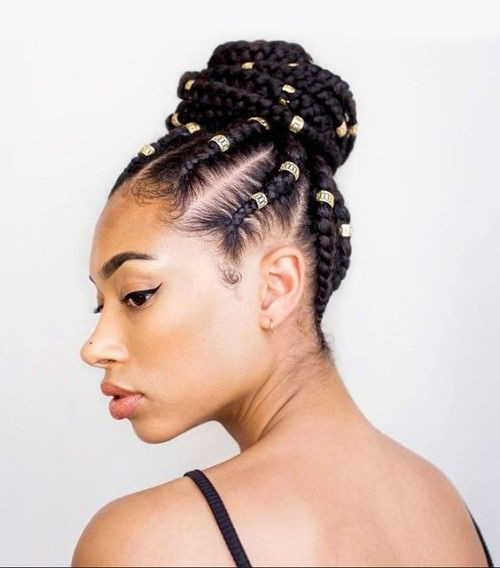 Natural Hairstyles With Braids
 Box Braids The Miracle of Beads