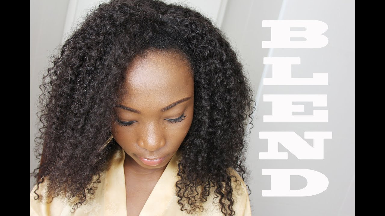 Natural Hairstyles With Extensions
 HOW TO Blend Natural Hair with Extensions NO HEAT 4c