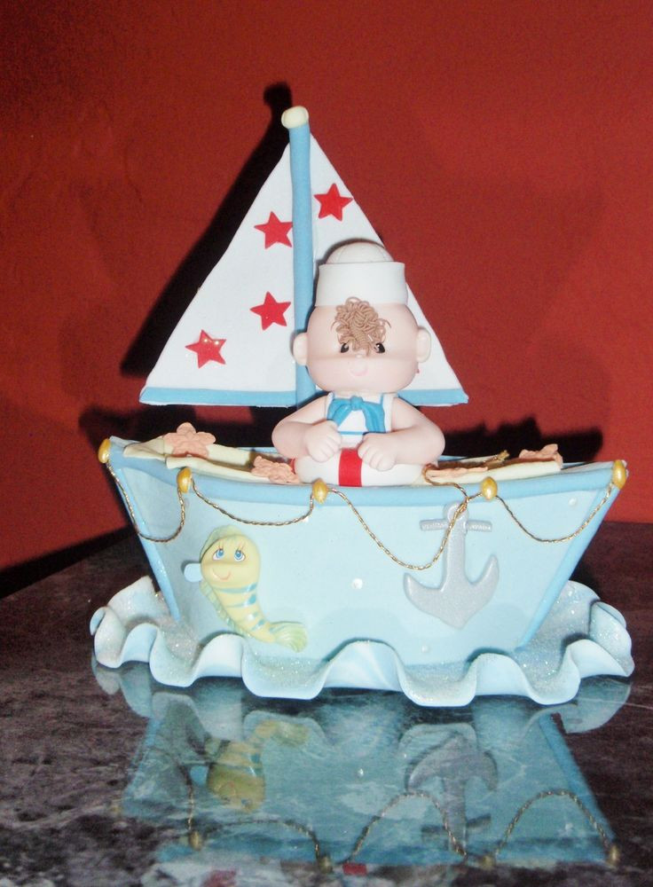 Nautical Baby Shower Gift Ideas
 SAILBOAT TOPPER DIAPER CAKE BABY SHOWER BIRTHDAY NAUTICAL