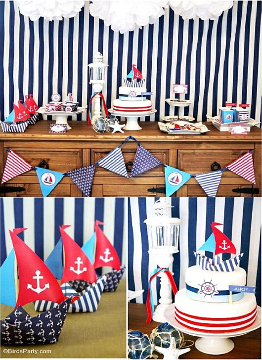 Nautical Birthday Party Decorations
 Sailor Birthday Invitations &VV81 – Advancedmassagebysara