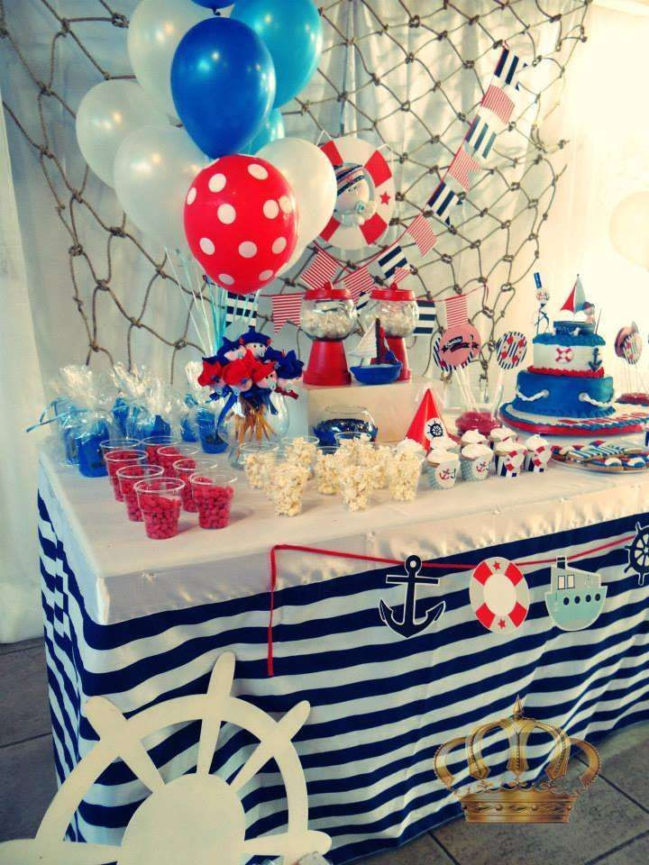 Nautical Birthday Party Decorations
 Nautico Birthday Party Ideas