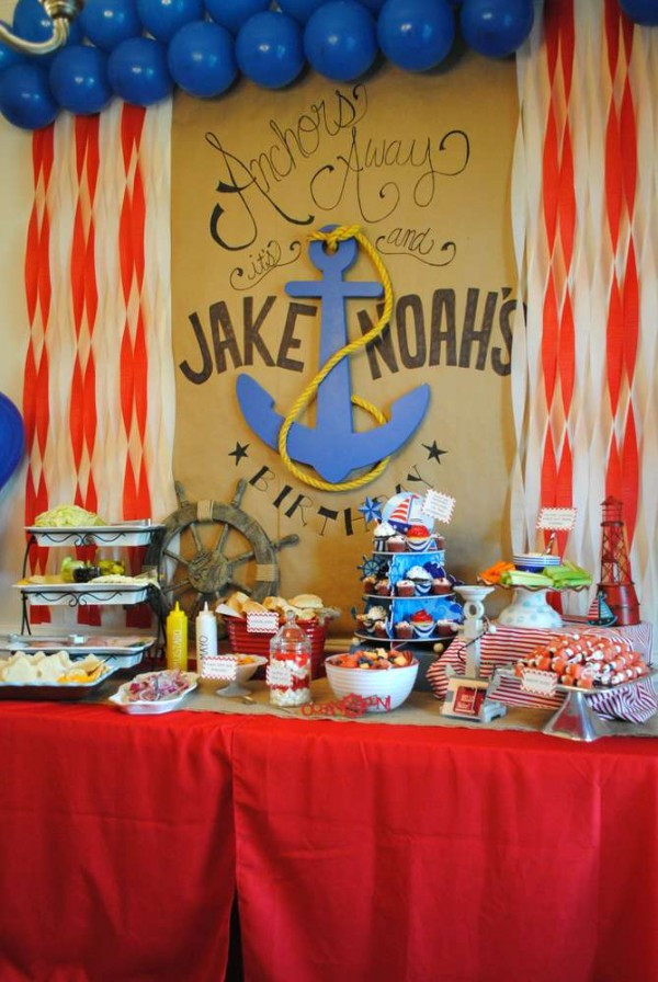 Nautical Birthday Party Decorations
 12 Nautical Party Ideas For Boys Design Dazzle