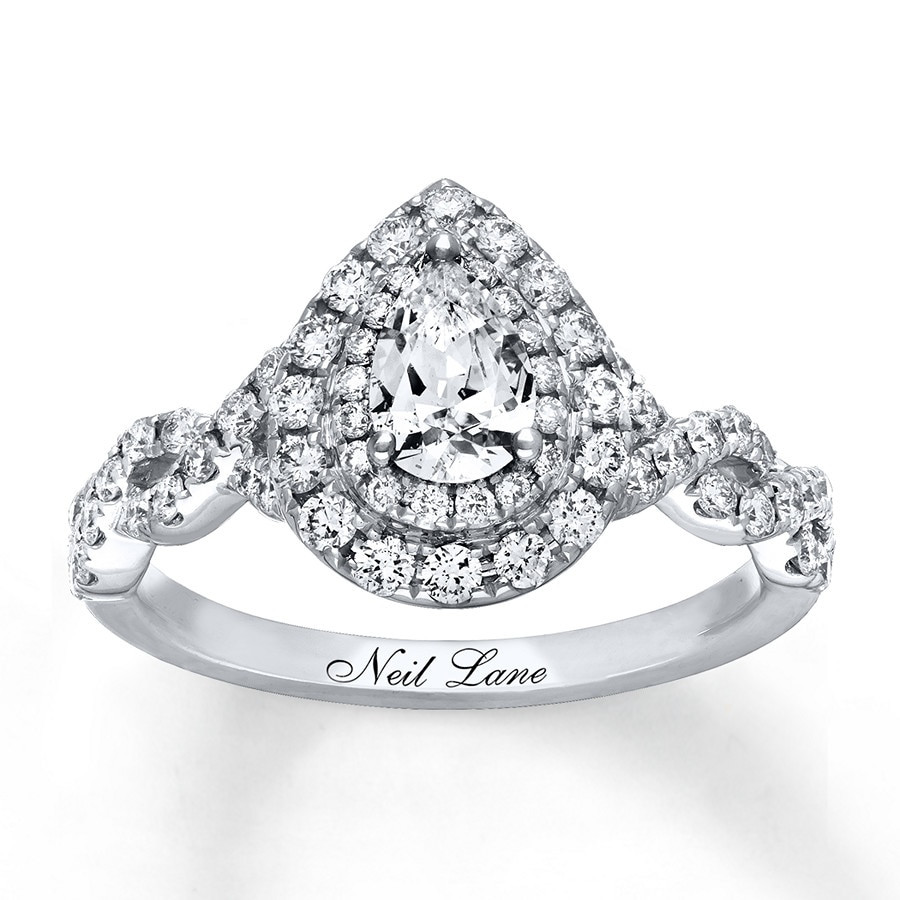 Neil Lane Wedding Band
 Neil Lane Engagement Ring 1 1 8 ct tw Diamonds 14K White