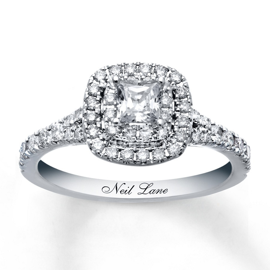 Neil Lane Wedding Band
 Neil Lane Engagement Ring 1 ct tw Diamonds 14K White Gold