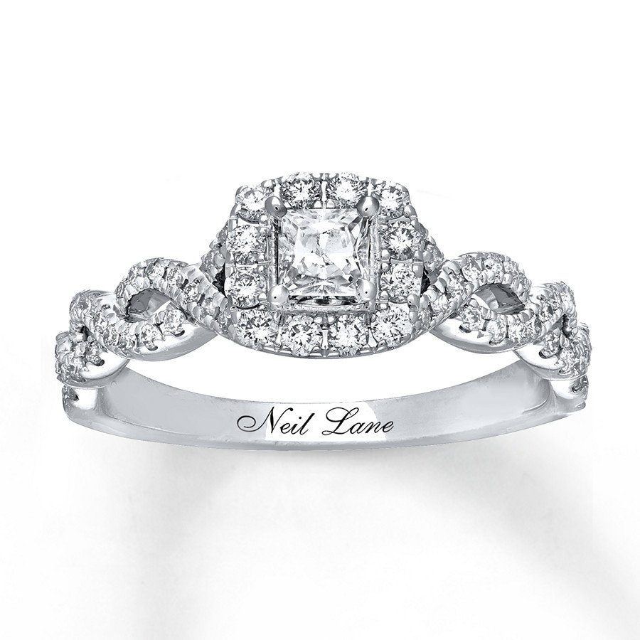 Neil Lane Wedding Band
 Kay Neil Lane Engagement Ring 5 8 ct tw Princess cut 14K
