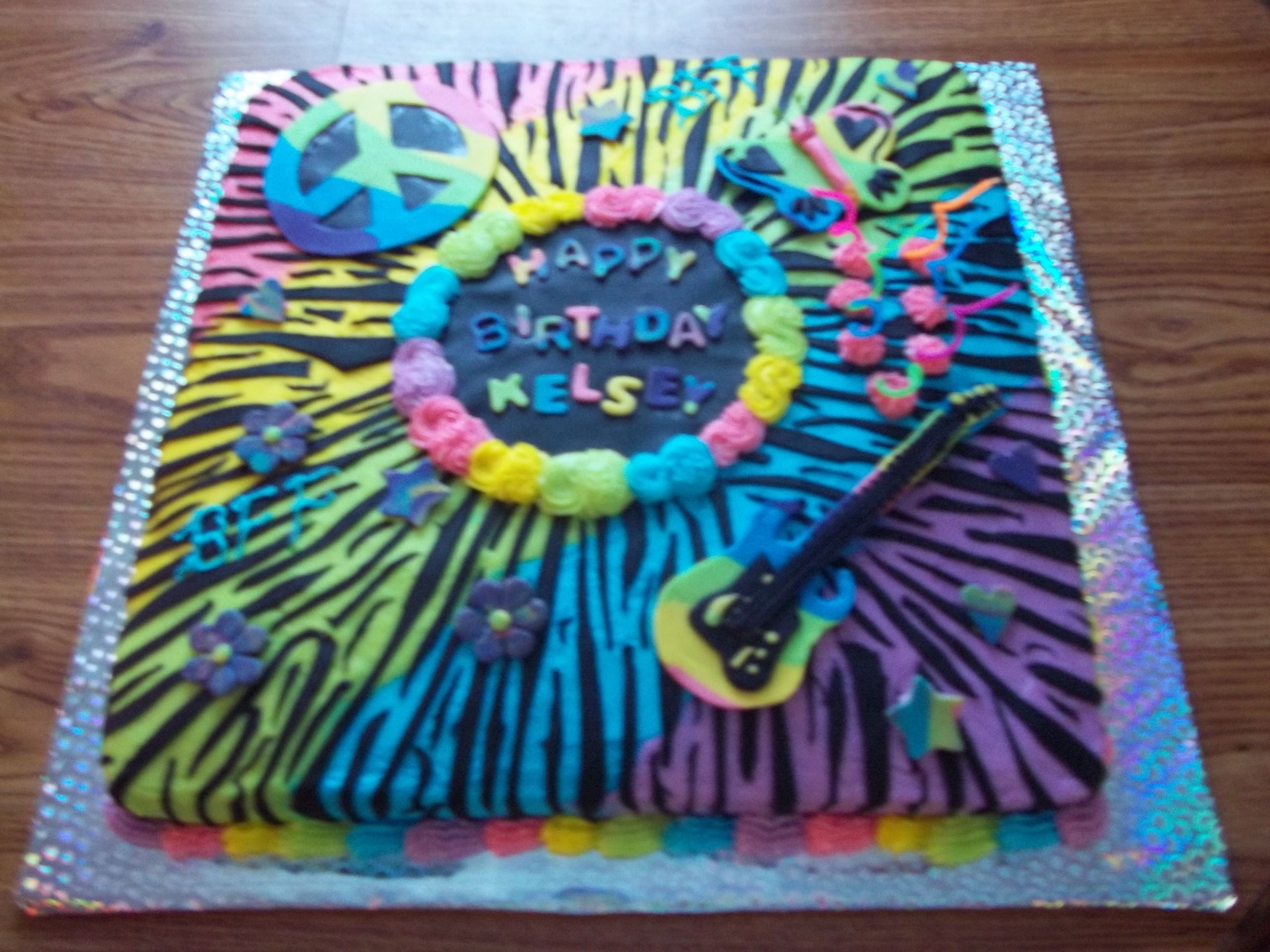 Neon Cakes For Birthdays
 Neon Birthday Cake from Sandy s Kitchen 704 982 5647