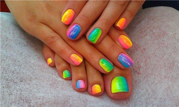 Neon Color Nail Designs
 45 Spectacular Neon Nail Designs for 2019