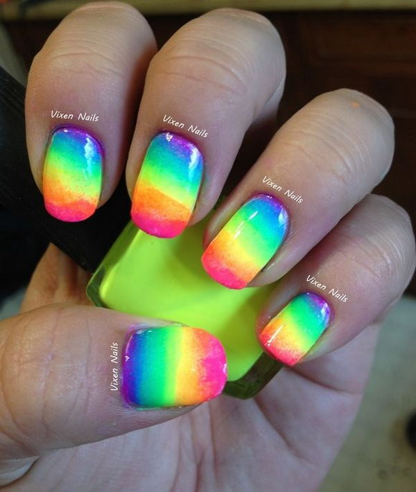 Neon Color Nail Designs
 Pretty Neon Nail Art Designs for Your Inspiration Noted List