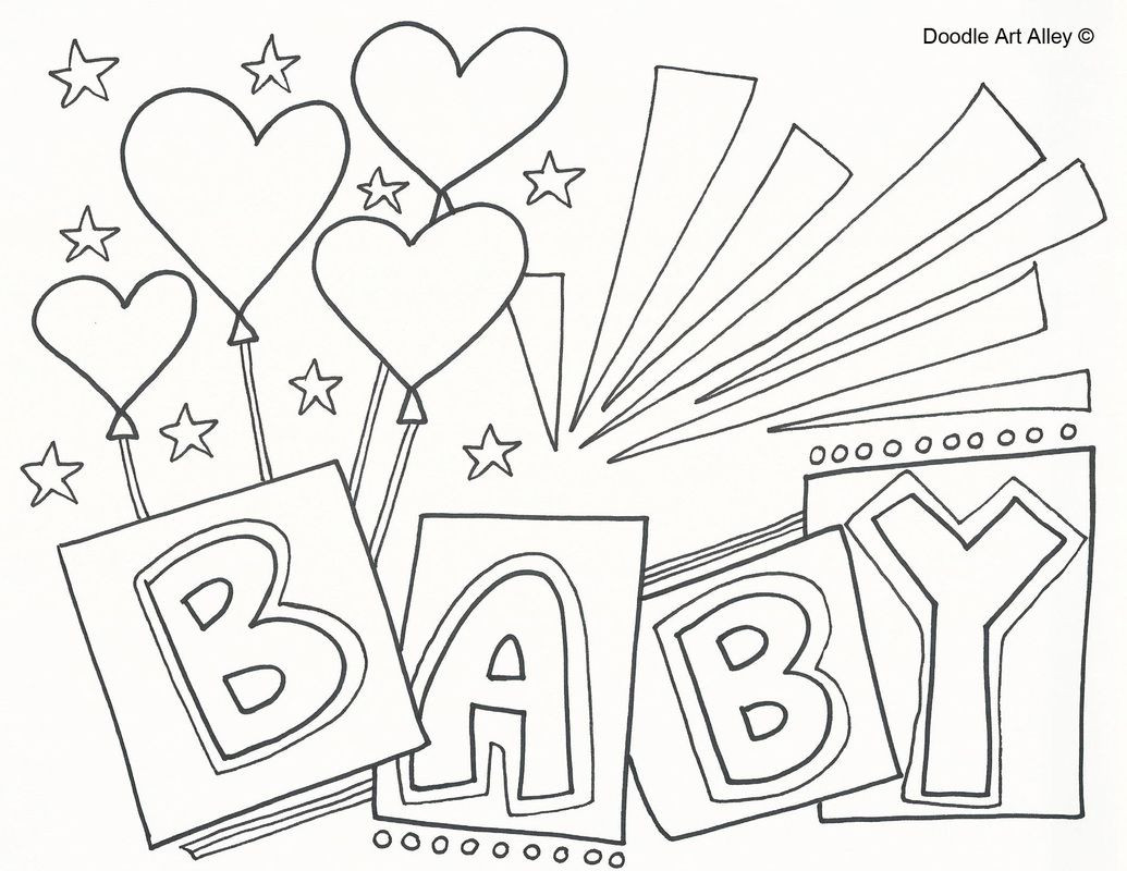 New Baby Coloring Pages
 Congratulations Baby Coloring Page