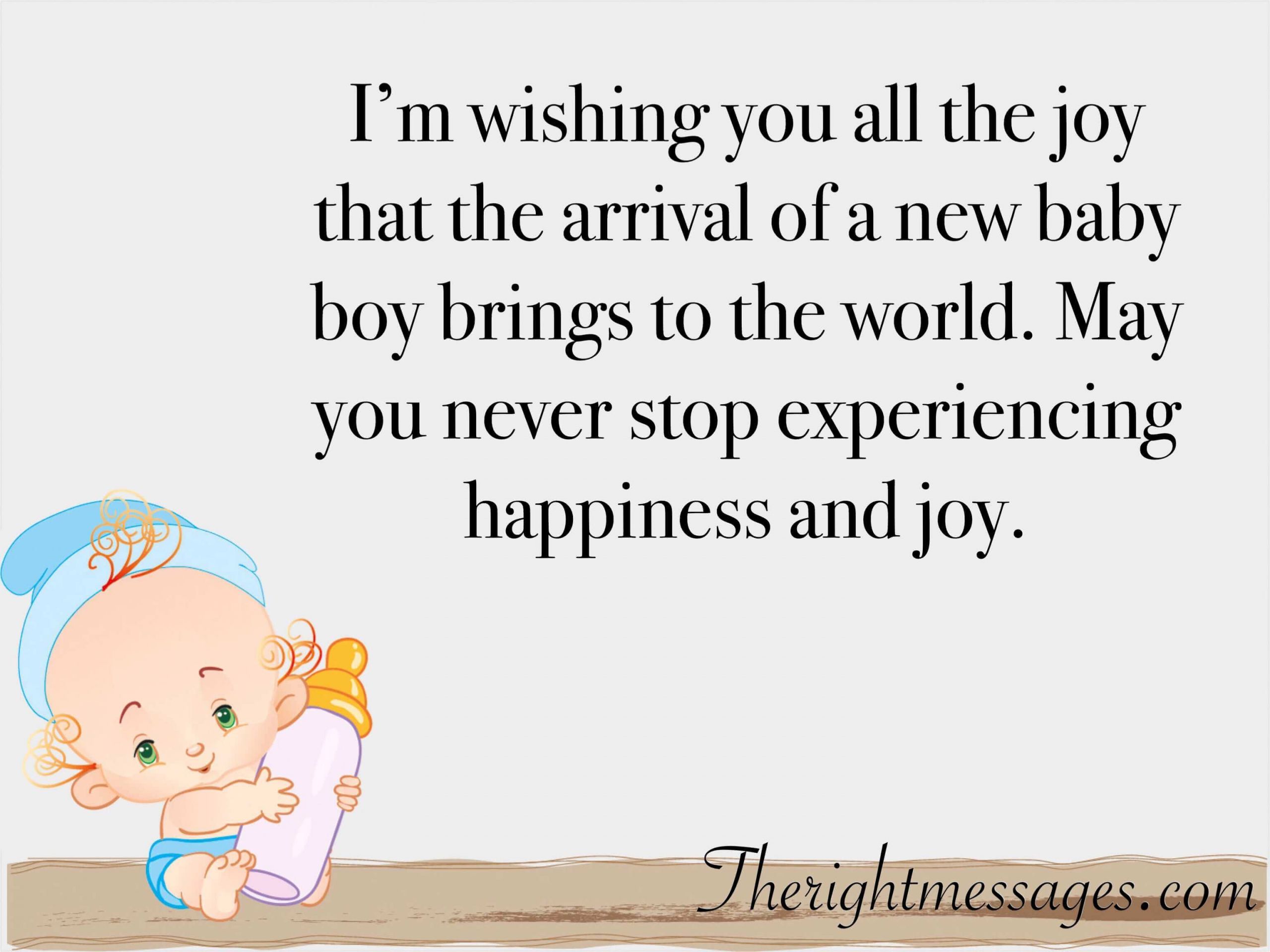 New Baby Congratulations Quotes
 45 Congratulation Wishes & Messages for New Born Baby Boy